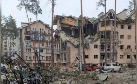 Azərbaycanlı professorun Kiyevdə oğluna aldığı ev bombalandı