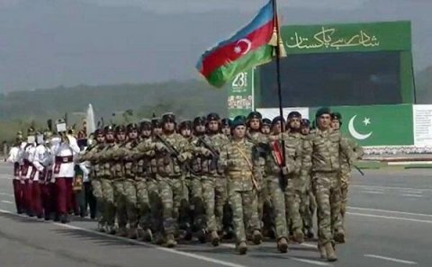 Hərbçilərimiz Pakistanda hərbi paradda - FOTO