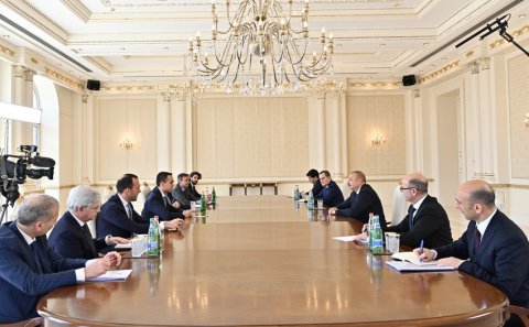 İlham Əliyev İtaliya nazirini qəbul etdi