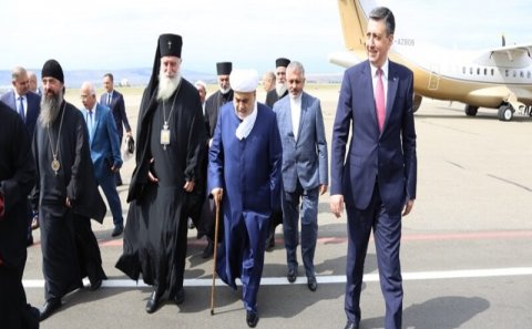 Şeyxülislam Allahşükür Paşazadə Gürcüstanda Patriarx II İlya ilə görüşüb (FOTOLAR)