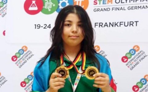 Azərbaycanlı məktəbli Almaniyada 2 qızıl medal qazandı