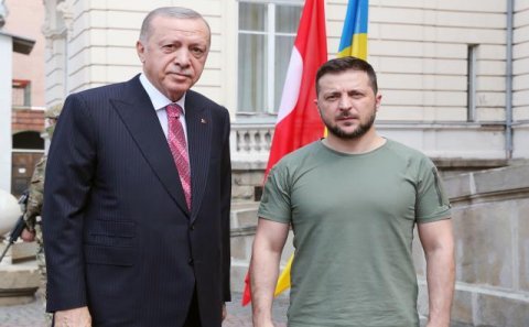 Zelenski Ərdoğana təşəkkür edib