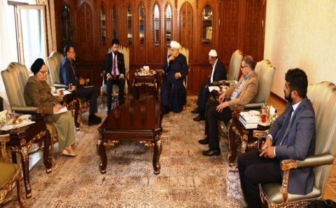 Şeyxülislam Allahşükür Paşazadə MÜSLÜM İnstitutunun sədri Sahibzadə Sultan Əhməd Əlini qəbul edib