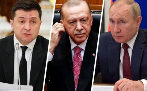 Ərdoğan Vladimir Putin və Volodimir Zelenski ilə danışıqlar aparacaq