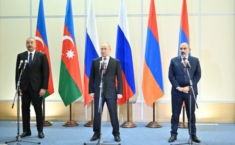 Üçtərəfli görüşdə birgə bəyanat razılaşdırıldı - FOTO