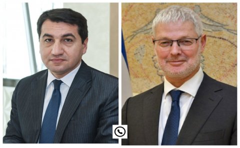 Hikmət Hacıyev və İsrail XİN-in baş direktoru telefonla danışıb