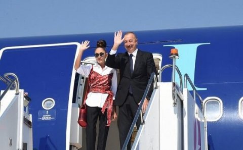 İlham Əliyevin Türkmənistan səfəri başa çatdı - Foto