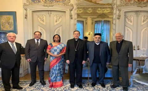 Şeyxülislam Allahşükür Paşazadə Portuqaliyada Dinlərarası Dialoq Mərkəzinin sessiyasında iştirak edib-FOTOLAR