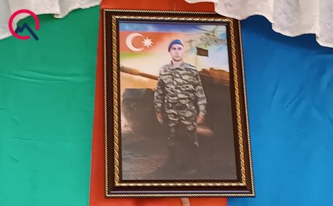 Şəhid Eşqin Hüseynovla vida mərasimi keçirilir - Fotolar