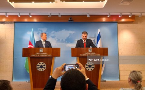 “Biz İrana qarşı birgə hərəkət etməliyik” –İsrail XİN başçısının Ceyhun Bayramovla birgə brifinqi