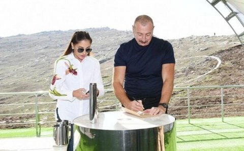Ağdamda yeni məhəllələrin təməli qoyuldu - Foto