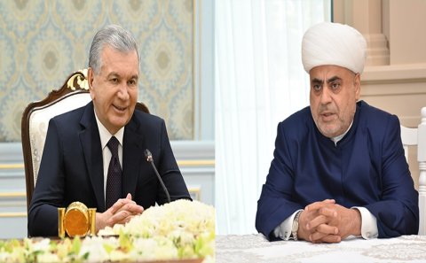 Özbəkistan Respublikasının prezidenti Şavkat Mirziyoyev Şeyxə təbrik məktubu göndərib