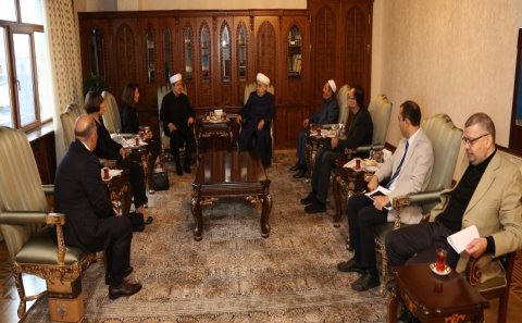 Şeyxülislam Allahşükür Paşazadə Polşanın Baş müftisi Tomasz Miskieviczi qəbul edib