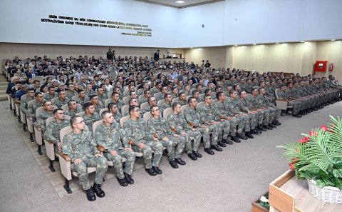 600 bal toplamış gənclər Müdafiə Universitetində hərbi xidmətə başlayıb-FOTO