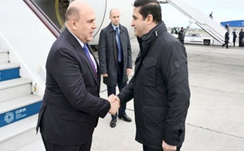 Rusiya Federasiyasının baş naziri Azərbaycana səfərə gəldi