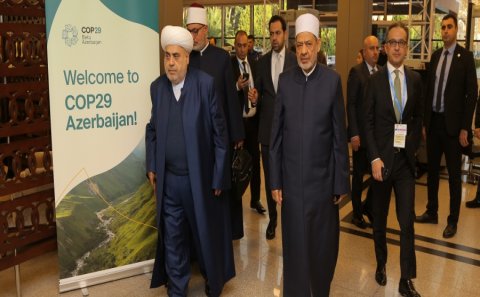 Şeyxülislam Allahşükür Paşazadə Şeyx dr. Əhməd Əl-Tayyib ilə görüşdü