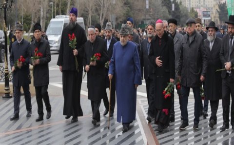 Dini konfessiyaların nümayəndələri Xocalı faciəsi qurbanlarını yad etdilər
