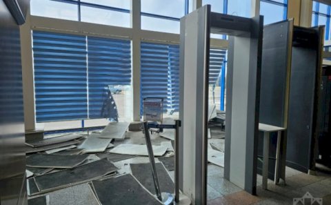 İranın Naxçıvana dron hücumundan yeni görüntülər - FOTOLAR